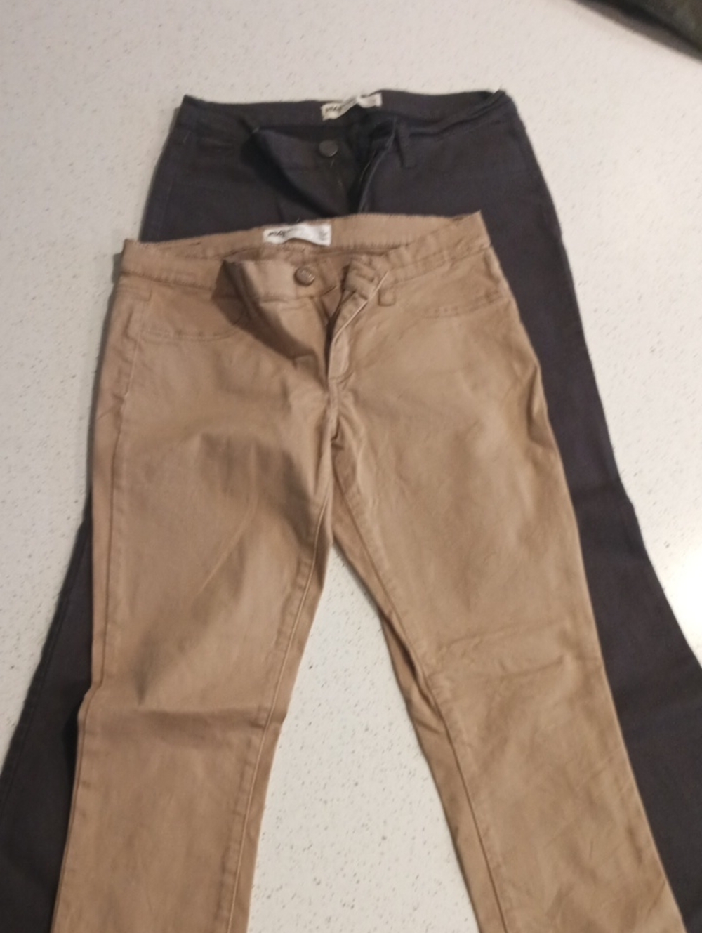 RSQ Skinny Jeans Two Pairs Size 11R in Tan and Dark Gray